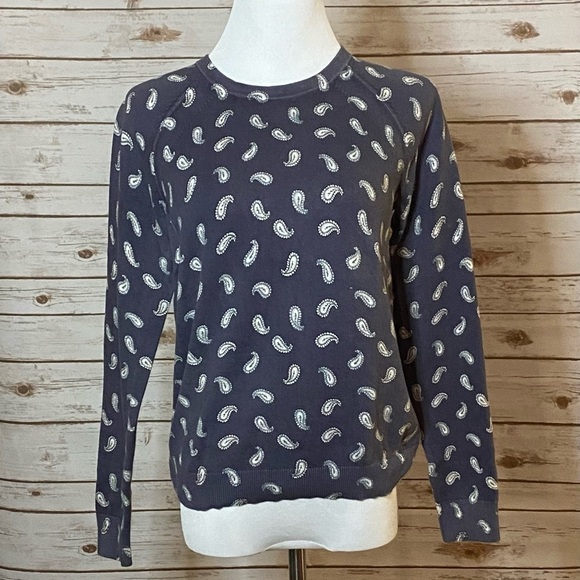 Ann Taylor LOFT paisley print sweater - Picture 1 of 5